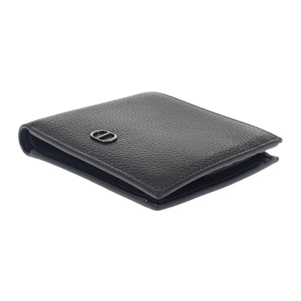 Christian Dior CD Icon Wallet 2 Cdi h00 N Bifold Wallet Grain Calf Leather - Picture 4 of 13